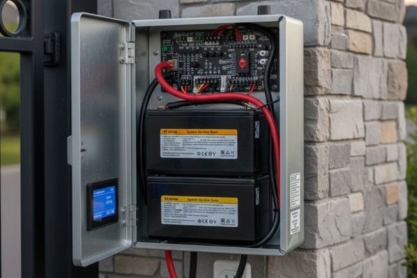 backup battery for an automatic gate