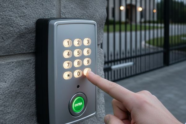gate operator keypad