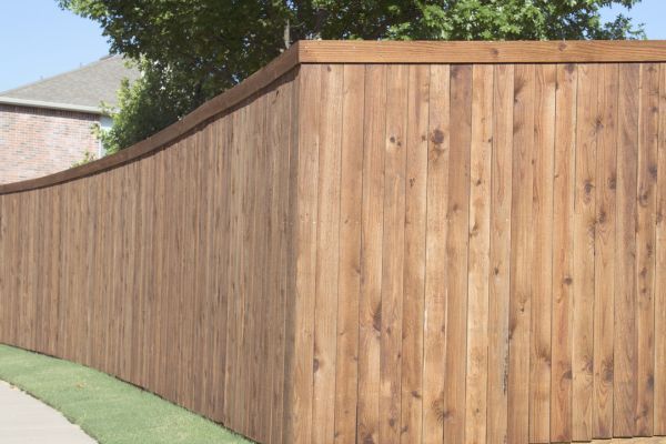 new wood fence