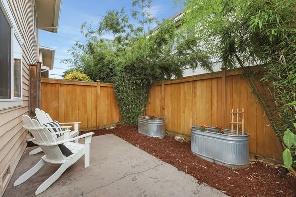 patio enclosed with a privacy fence