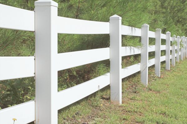white rural fence