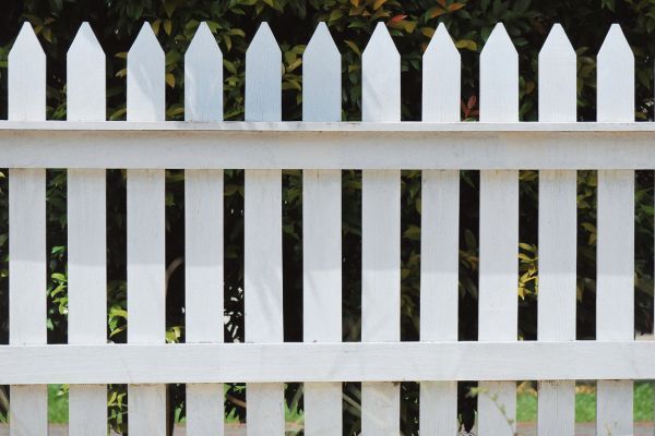white picket fence