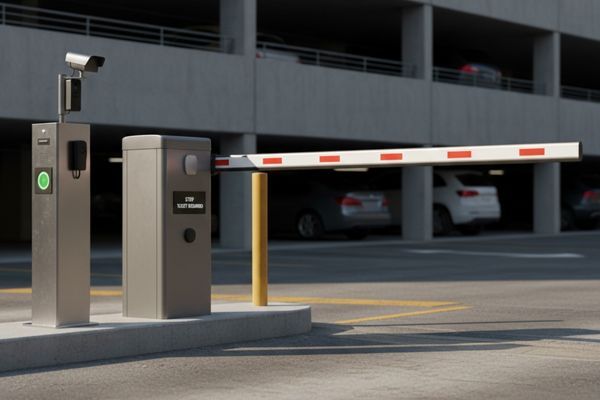 gate barrier arm for a parking lot