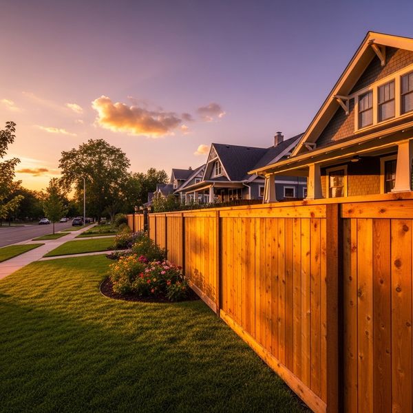 A beautiful completed fence project by a professional contractor in Denver.