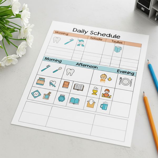Daily chore list. Daily chore list.