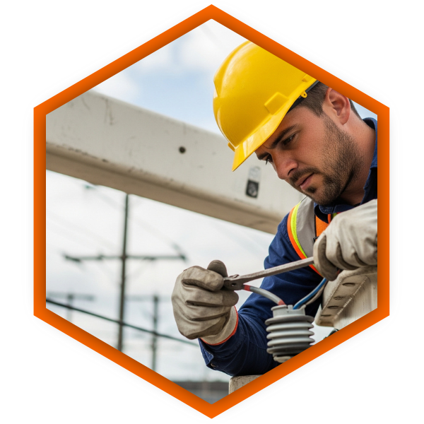 Close-up of a construction worker