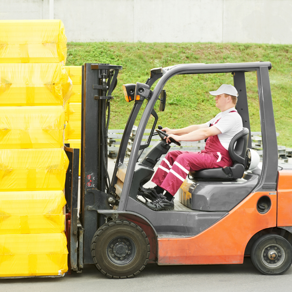 A forklift