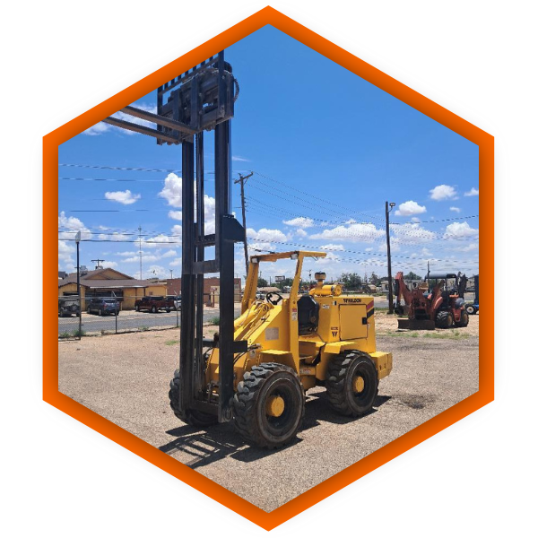 Yellow forklift