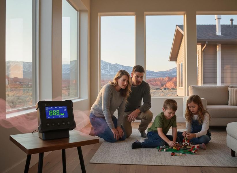 Family Monitoring Home Environment with Smart Device