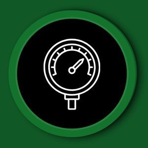 An icon of a pressure gauge