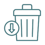 reduced waste icon