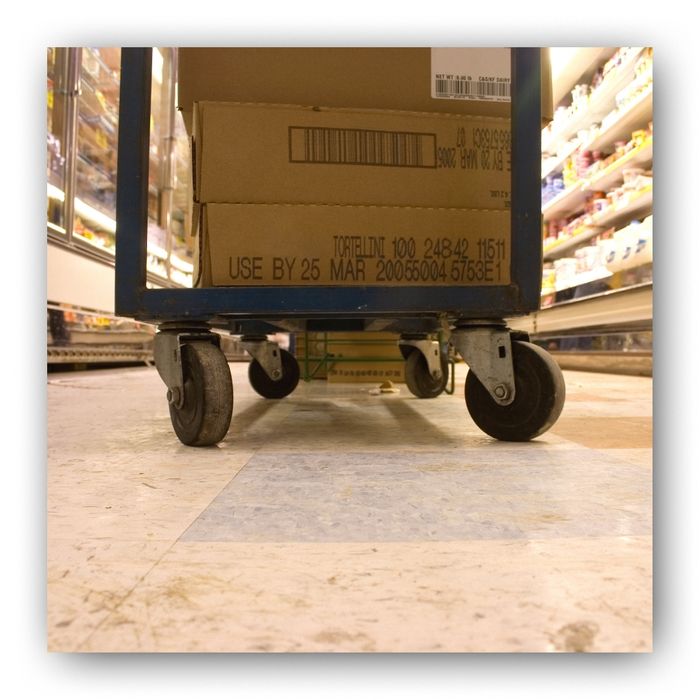 Cart carrying market goods