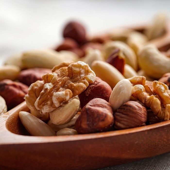 healthy snack of nuts