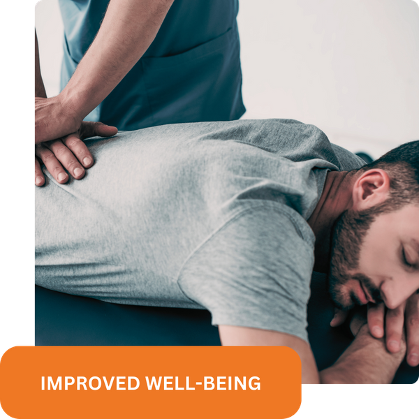 man undergoing chiropractic treatment