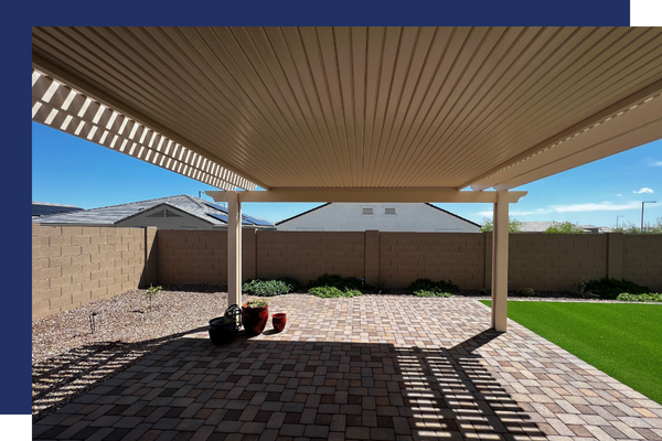 Backyard patio cover