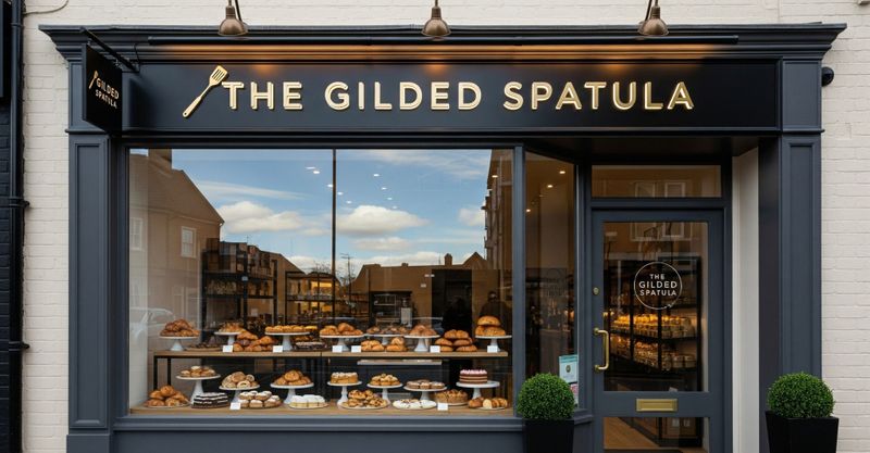 A professional storefront with a well-designed sign reflecting a strong brand identity