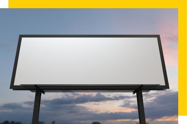 Blank outdoor billboard 