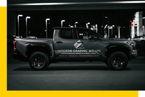 company truck with wrap