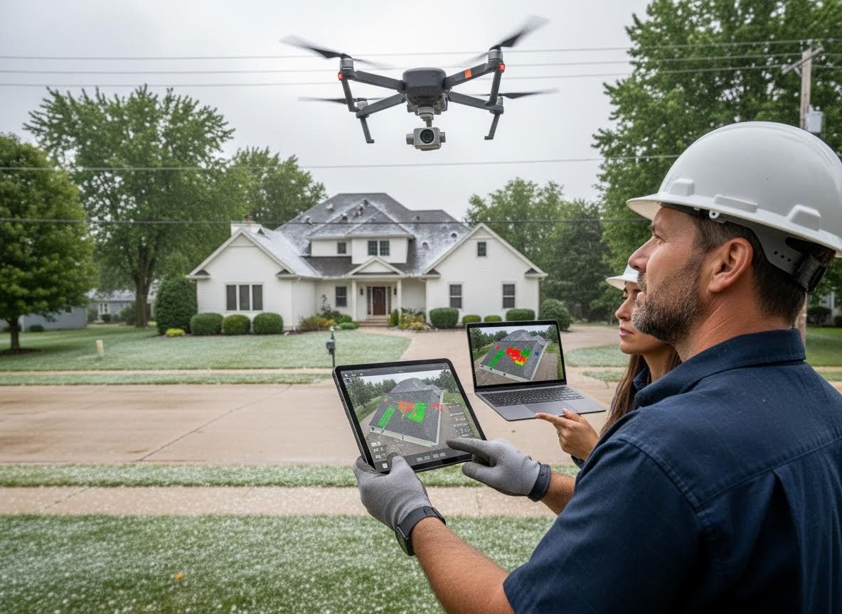 Drone Roof Inspection for Hail Damage