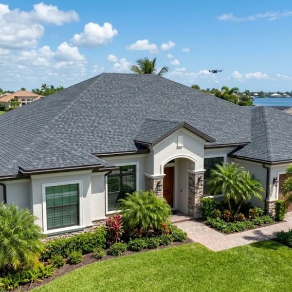 florida home with a beautiful roof