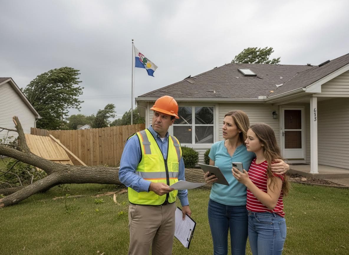 Home Damage Assessment After Storm with Inspector