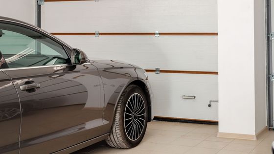 vehicle in a storage unit
