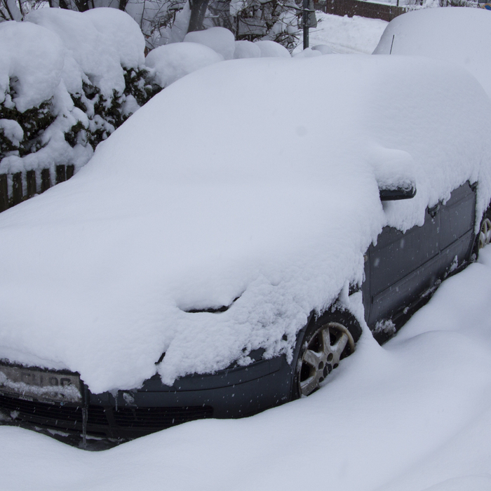 vehicle with snow on it