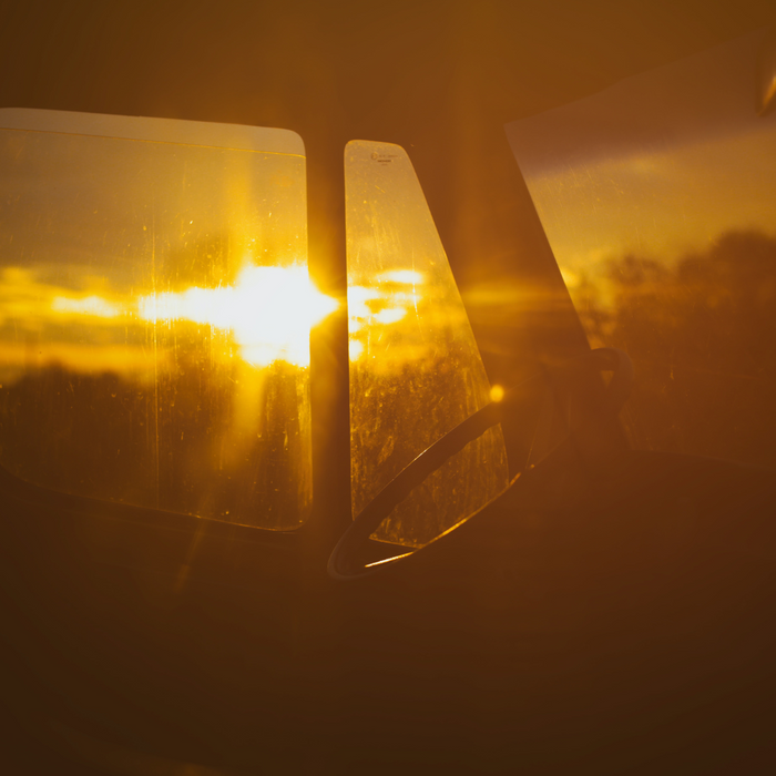 car sitting in the sun