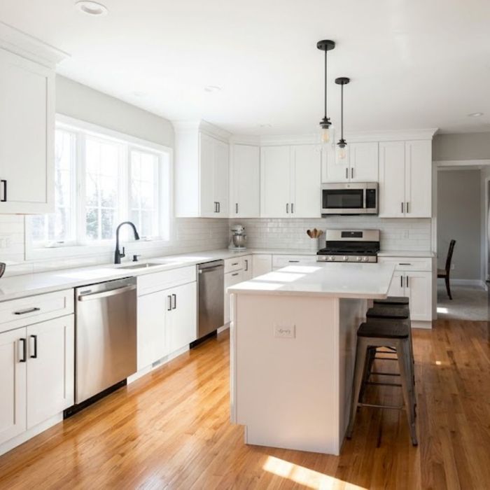 completed, beautiful kitchen remodeling project