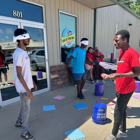 youth participating in an activity