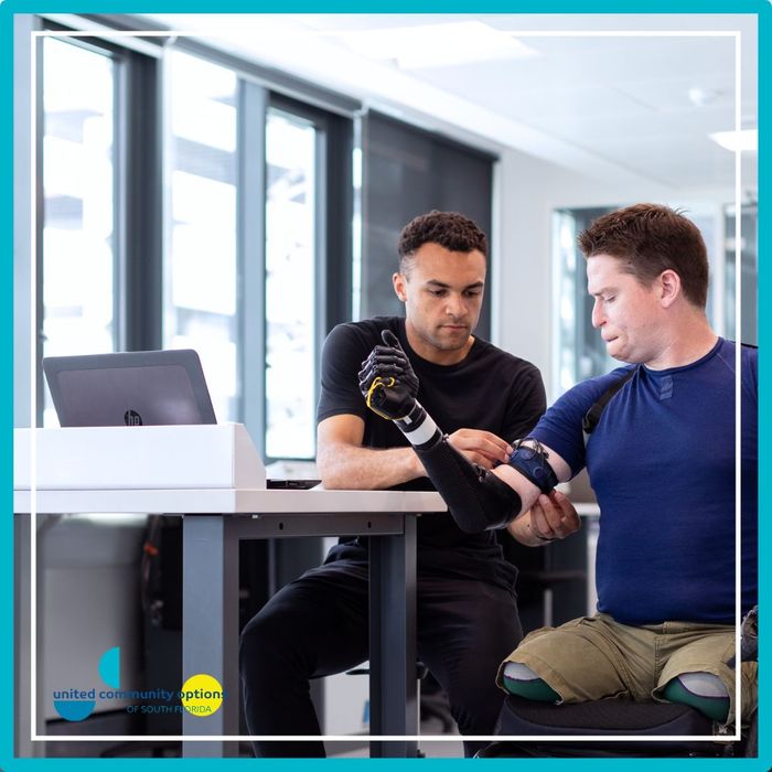 a man trying a prosthetic How Supported Living Enhances Independence.jpg