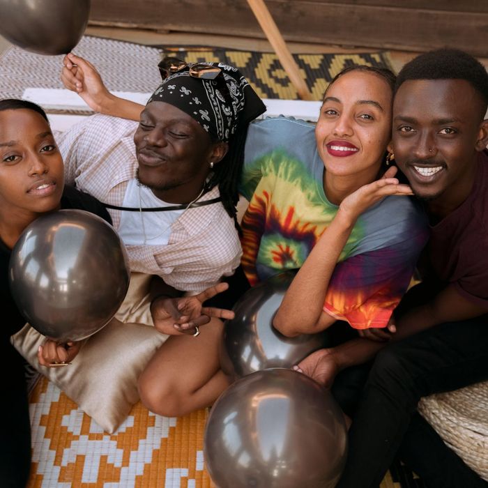 A group of people hanging out. A group of people hanging out.