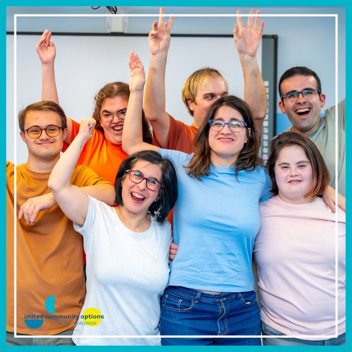 group of people celebrating