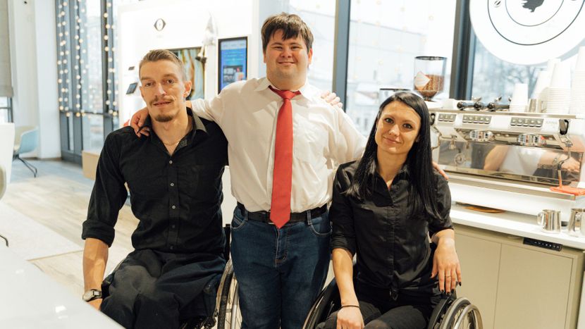 A group of adults with special needs.