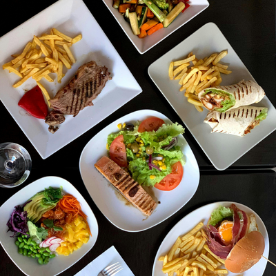 Corporate lunch food.