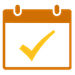 calendar with checkmark icon