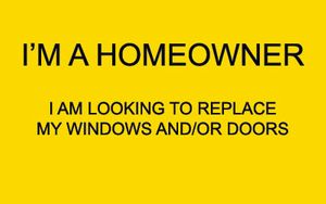 Homeowner - Replace Windows and Doors