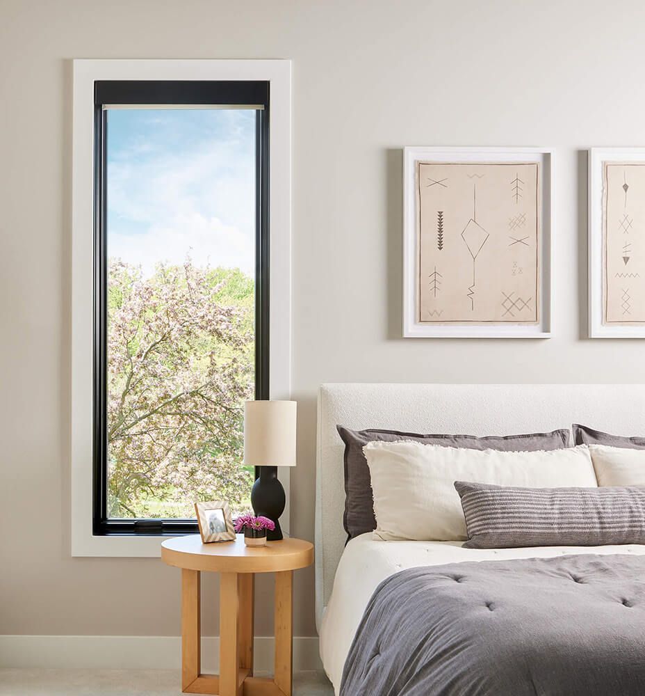 modern bedroom window