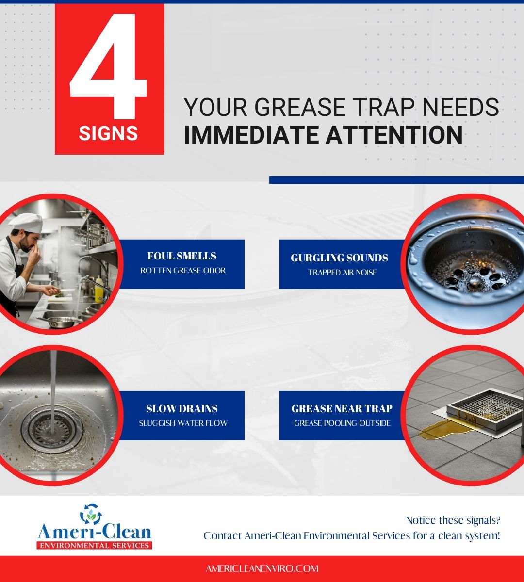 4 signs your grease trap needs immediate attention