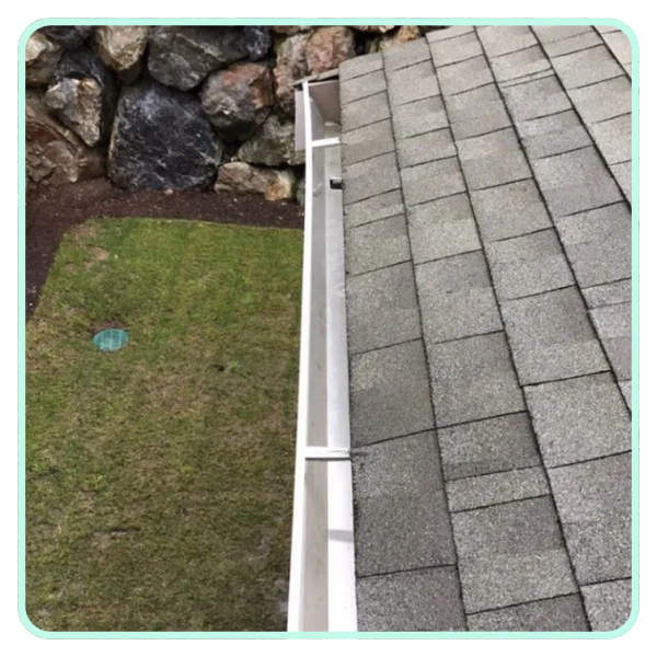 cleaned gutter