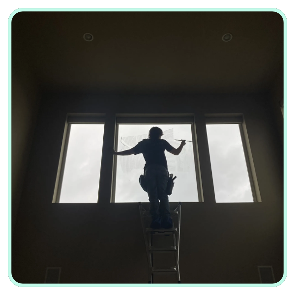cleaning window cleaning window