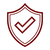 shield with a checkmark icon