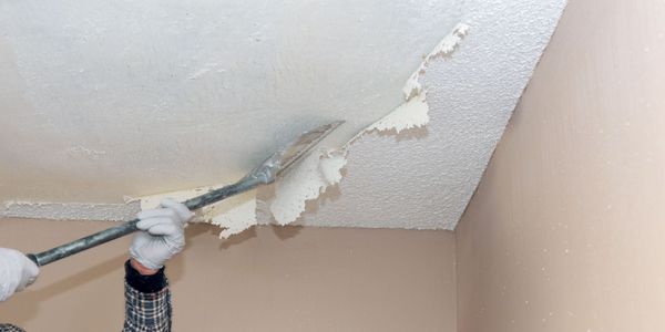 removing popcorn ceiling in home