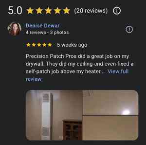 5 star review great job repairing drywall