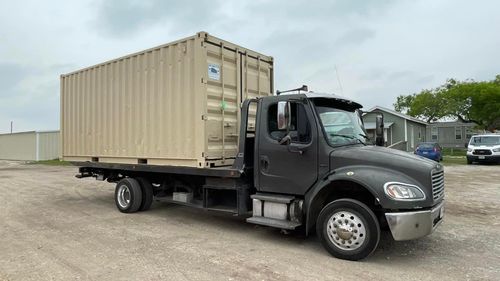 storage container on a truck