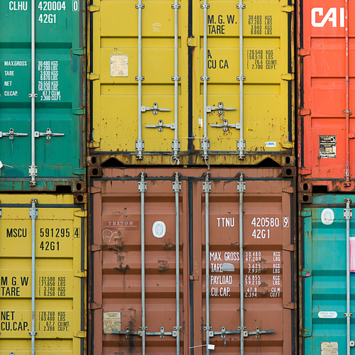 Various shipping containers