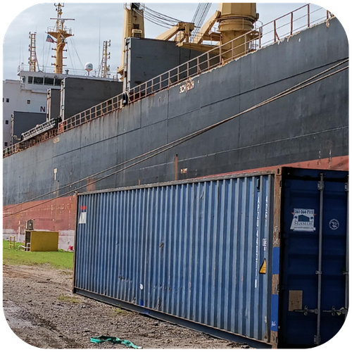 Container used near oil and gas location Container used near oil and gas location