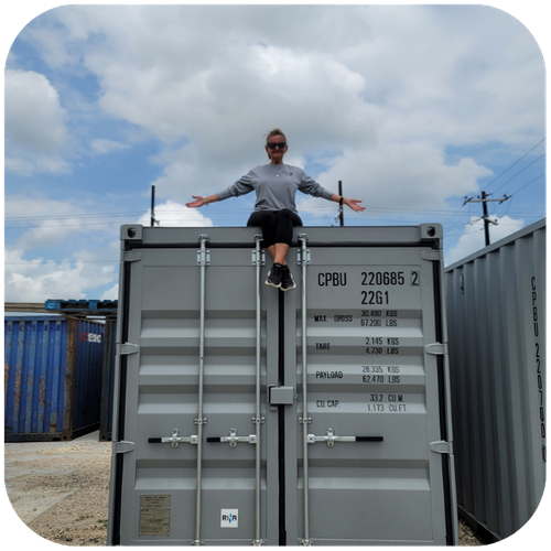 worker on container worker on container