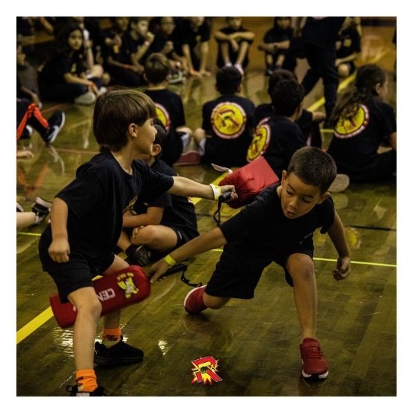 kids in karate competition