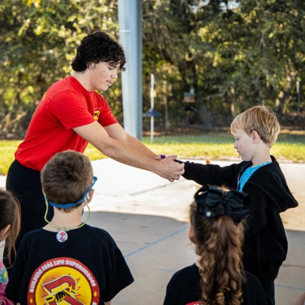 Kid karate class.